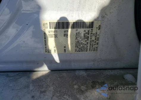 2016 Nissan Maxima 3.5S z USA, uszkodzony, nr VIN 1N4AA6AP1GC437858